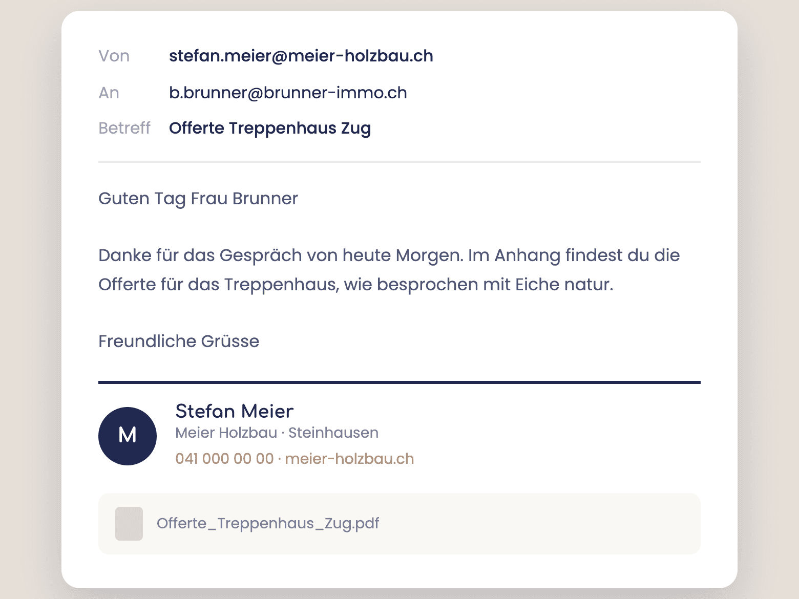 E-Mail-Signatur auf eigener Domain