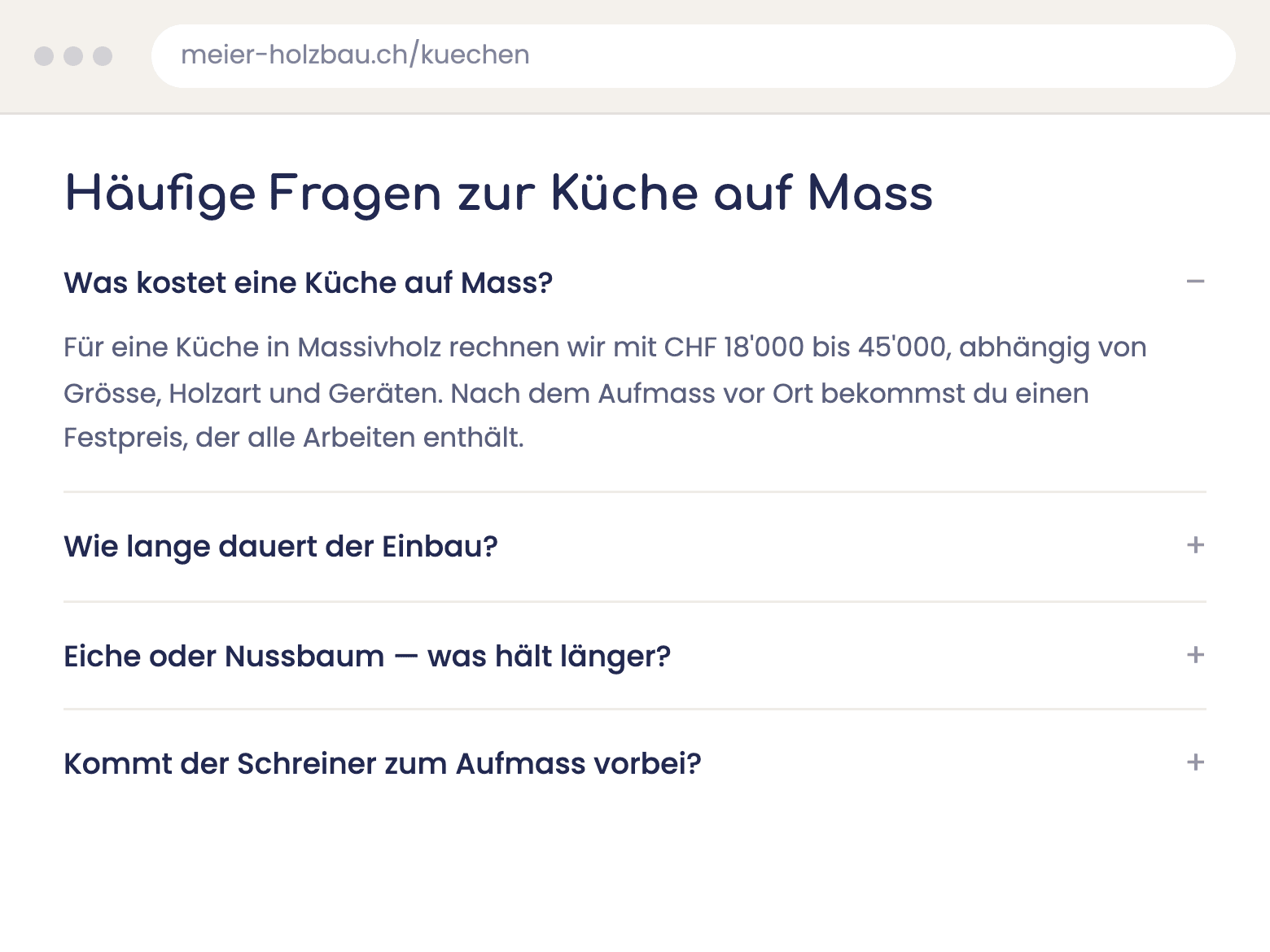 Text mit Fragen und Antworten