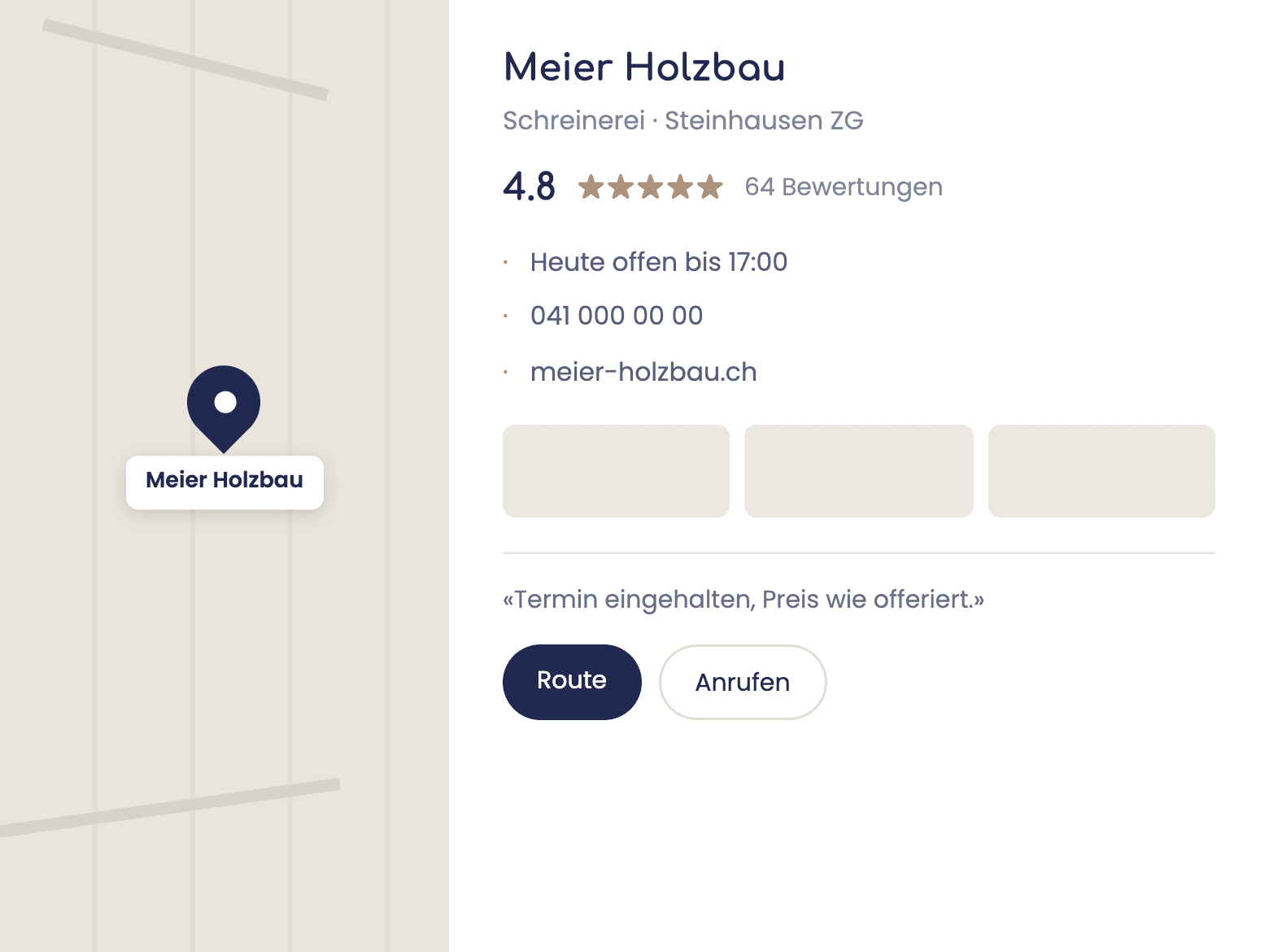 Unternehmensprofil mit Bewertungen